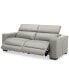 Фото #3 товара Nevio 82" 2-Pc. Leather Sectional with 2 Power Recliners and Headrests, Created For Macy's