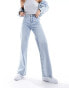 Vero Moda high rise wide leg jeans in light blue wash