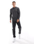 Фото #4 товара Brave Soul long sleeve polo shirt in charcoal