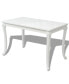 Dining Table 45.7"x26"x29.9" High Gloss White