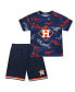 Фото #1 товара Toddler Boys and Girls Navy Houston Astros Field Ball T-shirt and Shorts Set