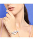 ფოტო #3 პროდუქტის Women's White Pearl Foliage Bracelet