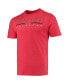 ფოტო #3 პროდუქტის Men's Heathered Charcoal, Red Maryland Terrapins Meter T-shirt and Pants Sleep Set
