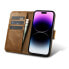 Фото #2 товара Чехол для смартфона ICARER iPhone 14 Pro Anti-RFID оловянно-восковой кошелек светло-коричневый