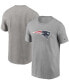 Фото #1 товара Men's Heathered Gray New England Patriots Primary Logo T-shirt