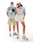 Фото #1 товара New Era – Unisex-T-Shirt in meliertem Grau mit „Boston Celtics“-Print