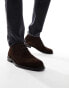 Фото #4 товара Tommy Hilfiger core suede leather boots in cocoa