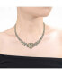 ფოტო #3 პროდუქტის Glamorous 14K Gold Plated Necklace with Cubic Zirconia Leopard Design