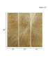 Sunburst 100% Hand Painted Dimensional Resin Wall Decor, 45" x 15"