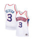 Фото #1 товара Men's Allen Iverson White Philadelphia 76Ers Big and Tall Hardwood Classics 1996-97 Swingman Jersey