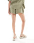 Фото #4 товара IIsla & Bird loose fit beach shorts co-ord in khaki