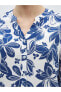 LCW Grace Kaçık Yaka Çiçekli Kısa Kollu Kadın Bluz
