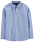 Kid Long Sleeve Button-Front Uniform Shirt 4