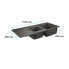 Grohe Composite -Waschbecken mit Abfluss K400 1160 x 500 mm Grau Granit 31643AT0