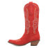 Фото #3 товара Dingo Hot Sauce Embroidery Snip Toe Cowboy Womens Red Casual Boots DI196-600