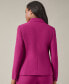 Women's One Button Notched Collar Blazer