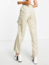 Rebellious Fashion cargo trousers in stone