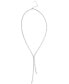 ფოტო #1 პროდუქტის Silver-Tone Rhinestone Long Lariat Necklace, 28" + 3" extender, Created for Macy's