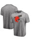 Фото #1 товара Men's Heather Gray Cleveland Browns Showtime Pro Grade T-shirt