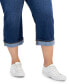 Фото #6 товара Plus Size Mid-Rise Curvy Capri Jeans, Created for Macy's