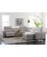 Фото #15 товара Nevio 6-pc Leather Sectional Sofa with Chaise, 1 Power Recliner and Articulating Headrests, Created for Macy's
