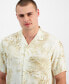 Фото #3 товара Men's Gado Leaf Regular-Fit Printed Button-Down Camp Shirt, Created for Macy's