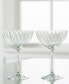 Фото #2 товара Galway Crystal Erne Saucer Champagne Glasses, Set of 2