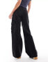 Фото #3 товара DTT Petite Dom straight leg cargo jeans in washed black