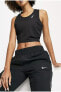 Фото #2 товара Майка Nike Dri-FIT Race укороченная черная для женщин