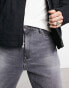 Фото #3 товара ASOS DESIGN straight leg jeans with stretch in washed black