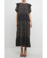 ფოტო #1 პროდუქტის Women's Floral & Dot Print Maxi Dress