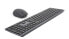 Фото #1 товара Gembird KBS-ECLIPSE-M500-PT - RF Wireless - Scissor key switch - QWERTY - LED - Grey - Mouse included
