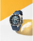 ფოტო #4 პროდუქტის Men's Automatic Prospex Diver Dark Blue Silicone Strap Watch 45mm