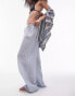 Фото #4 товара Topshop beach linen trouser in blue pinstripe