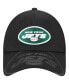 Фото #3 товара Men's Black New York Jets Top Visor 9FORTY Adjustable Hat