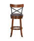 Фото #4 товара Set of 2 Bar Stools Swivel 29.5'' Dining Bar Chairs