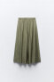 Creased-effect culotte trousers