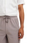 ONLY & SONS plisse slouchy cargo short in grey