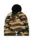 Фото #1 товара Men's Camo Tottenham Hotspur Cuffed Knit Hat with Pom