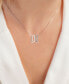 Фото #2 товара Macy's cubic Zirconia LOVE Pendant Necklace, 16" + 2" extender