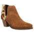 Фото #2 товара Roper Rowdy Cow Snip Toe Cowboy Booties Womens Brown Casual Boots 09-021-0981-30