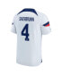 ფოტო #2 პროდუქტის Youth Boys and Girls Becky Sauerbrunn White USWNT 2022/23 Home Breathe Stadium Replica Player Jersey