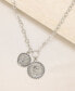 Фото #2 товара ETTIKA the Adventurer Double Rhodium Coin Women's Necklace