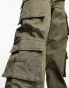 New Look oversized cargo trouser in khaki