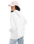 Pimkie zip through hoodie in white