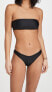 Фото #4 товара Madewell 291674 Women's Second Wave Curved-Waist Bikini Bottoms, True Black, XS