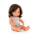 Фото #1 товара Кукла для девочек MINILAND Caucasian Brunette Girl 38 cm Colourful baby doll