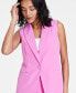 Фото #3 товара Women's Single-Button Vest, Created for Macy's