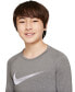 Boys Pro Warm Standard-Fit Logo-Print Long-Sleeve T-Shirt