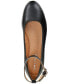 Фото #7 товара Women's Luellaa Buckle Ankle Strap Ballet Flats, Created for Macy's